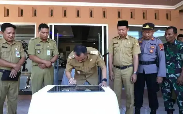 Lama Tertunda BSD Diawali Peresmian Kantor Desa Trirejo