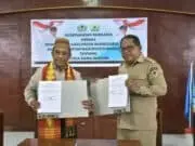 Berbatasan Langsung, Pemkab Manggarai Dan Manggarai Timur Tanda Tangani Kesepakatan Kerja Sama Antara Daerah
