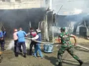 Tiga Bangunan Ruko di Bumi Teuku Umar Hangus Terbakar