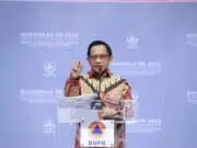 Di Rakornas Mendagri Jelaskan Pentingnya Pelayanan Informasi Rawan Bencana
