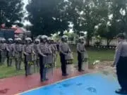 Tingkatkan Kemampuan Jelang Asean Summit,Personil Samapta Polres Manggarai Barat Gelar Latihan Rutin