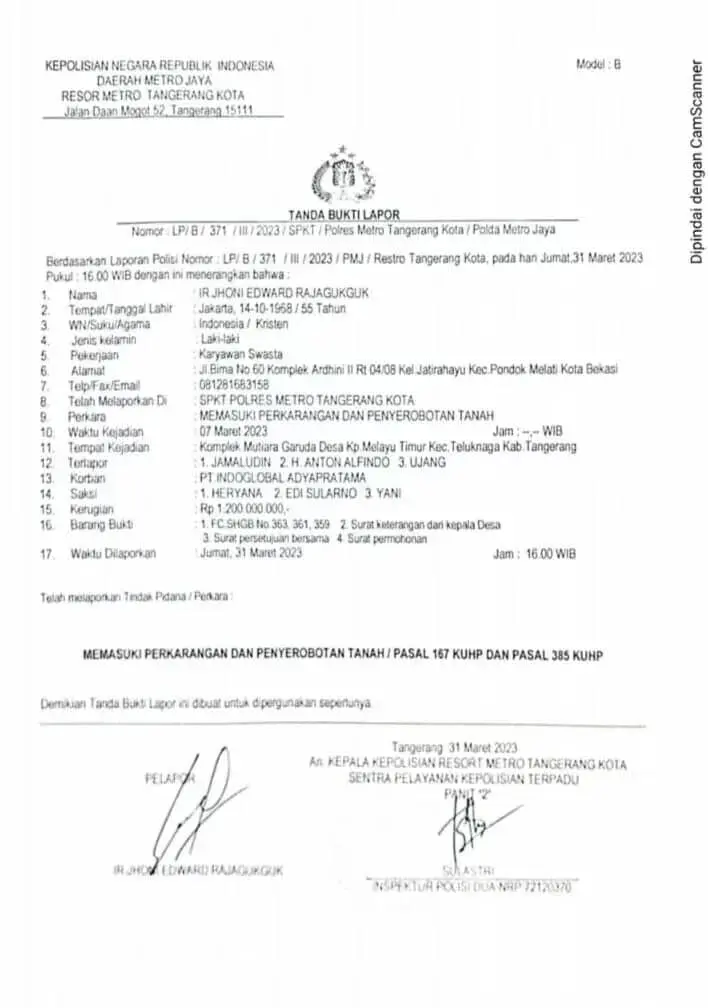 Gelar Bazar Ramadha, Developer Komplek Mutiara Garuda Resmi Laporkan Pengelola Bazar ke Polisi Gelar Bazar Ramadha, Developer Komplek Mutiara Garuda Resmi Laporkan Pengelola Bazar ke Polisi