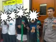 Polsek Cibeber Amankan Kelompok Remaja Perang Sarung