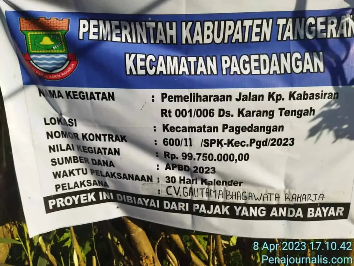 Diduga Tak Sesuai Spek, Proyek Pemeliharaan Jalan di Kampung Kabasiran Desa Karangan Tengah Dikeluhkan Warga Diduga Tak Sesuai Spek, Proyek Pemeliharaan Jalan di Kampung Kabasiran Desa Karangan Tengah Dikeluhkan Warga