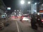 Pasar Kota Jambi Salah Satu Sudut Kota Tua “Mati Semu” Jalan Gatot Subroto, Kota Jambi, tampak sepi padahal waktu baru menujukan pukul 21:00 Wib.