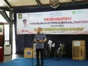 Peringatan May Day di Purworejo Diisi Dengan Halal Bihalal dan Senam Sehat