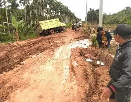 IMG-20230501-WA0000 Begnilah kondisi jalan di Tanjabtim. Tapi, ini bukanlah titik ruas Jalan Kabupaten.