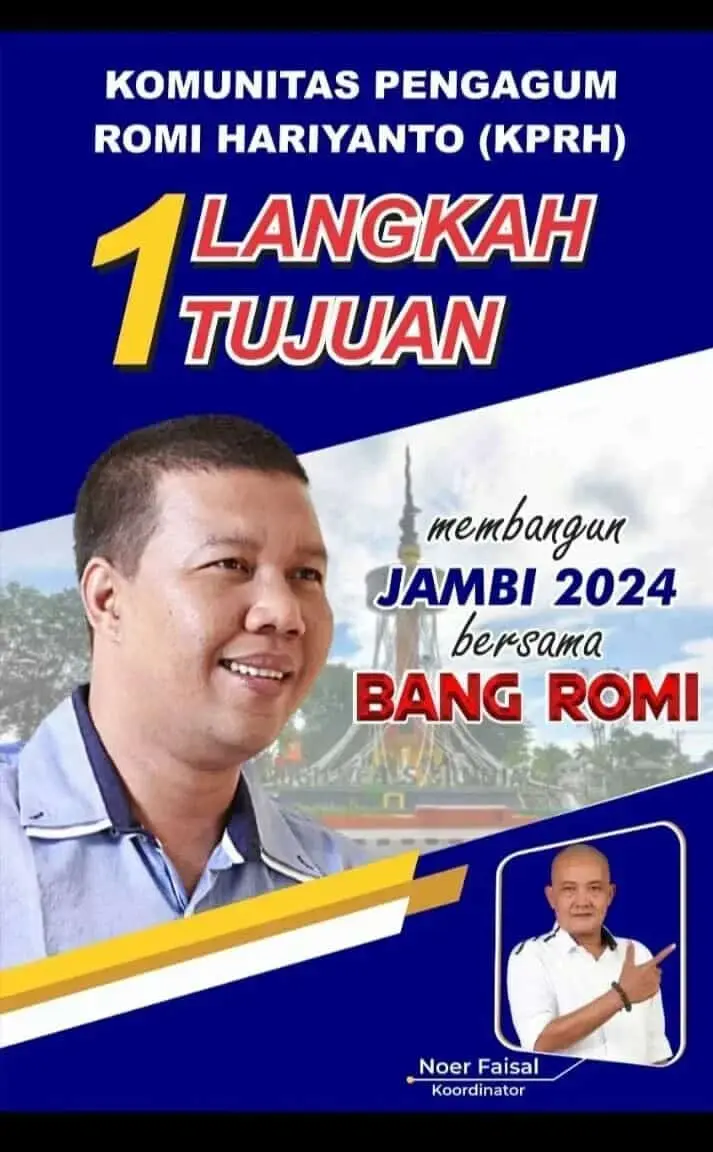 Menghadapi Pilgub Jambi 2024, Ini Kata H Bakri: Romi Hariyanto Cukup Diterima Masyarakat Jambi Menghadapi Pilgub Jambi 2024, Ini Kata H Bakri: Romi Hariyanto Cukup Diterima Masyarakat Jambi