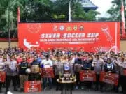 Wujudkan Pemilu Damai 2024, Polri Bersama Wartawan Gelar Bhayangkara Presisi Seven Soccer Cup