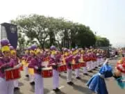 Marching Band SMP N 1 dan SMP N 2 Purworejo Meriahkan Karnaval SD dan SMP