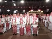Kompaknya 15.110 Pemain Angklung Pecahkan Rekor Dunia