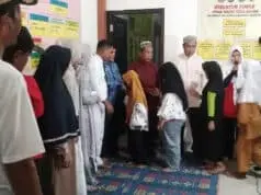 Unik !!! di Ulang Tahun Putrinya Tanggal 17 Agustus, Kades Muara Gelar Syukuran Dan Santunan