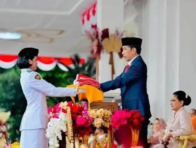 Upacara Penurunan Bendera Negara Sang Merah Putih Berlangsung Lancar dan Khidmat