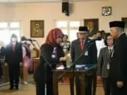 54 Pejabat Dilantik, Hanya 1 Jabatan Tinggi Pratama Yang Dilantik, Sisanya Pejabat Administrator dan pengawas.