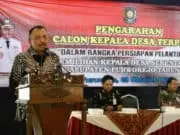 Sebelum Dilantik, Bupati Beri Pengarahan Kepada Kades Terpilih