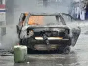 Mobil Sedan Terbakar di SPBU Mutiara Asahan, Pemilik Mobil Masih Dicari