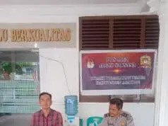 Polres Asahan Siaga Lakukan Pengawalan di Kantor KPU Polres Asahan Siaga Lakukan Pengawalan di Kantor KPU