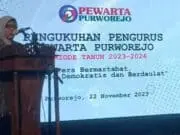 Plt Bupati Kukuhkan 26 Pengurus Pewarta Purworejo Periode 2023-2026