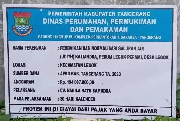 Proyek Pemasangan U-Ditch di Perumahan Kaliandra Legok Permai, Diduga Beraroma Korupsi Proyek Pemasangan U-Ditch di Perumahan Kaliandra Legok Permai, Diduga Beraroma Korupsi