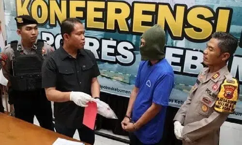 Buruh Bangunan di Kebumen Ditangkap Polisi Akibat Konsumsi Sabu