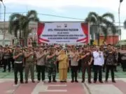 Sebanyak 583 Personil Gabungan Ikuti Apel Pergeseran Pasukan