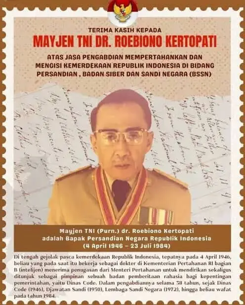 Mayjen TNI Roebiono Kertopati Diusulkan sebagai Pahlawan Nasional