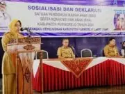 Bupati Buka Sosialisasi dan Deklarasi Satuan Pendidikan Ramah Anak