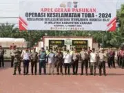 Apel Gelar Pasukan Operasi Keselamatan Toba 2024 Harapkan Masyarakat Tertib Berlalu Lintas
