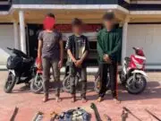Berulah Lagi, Komplotan Geng Motor Gunakan Sajam Diamankan Polres Asahan