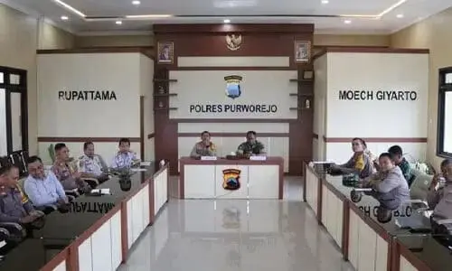 Jelang Lebaran, Polres Purworejo Gelar Rapat Koordinasi Persiapan Lebaran 2024