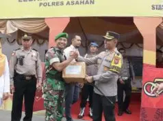 Kapolres Asahan Berikan Bingkisan Tim Pengamanan Pasca Idil Fitri 2024 Kapolres Asahan Berikan Bingkisan Tim Pengamanan Pasca Idil Fitri 2024