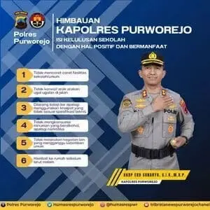 Pengumuman Kelulusan, Polres Purworejo Menghimbau Pelajar Tidak Menggelar Konvoi di Jalan Raya Pengumuman Kelulusan, Polres Purworejo Menghimbau Pelajar Tidak Menggelar Konvoi di Jalan Raya