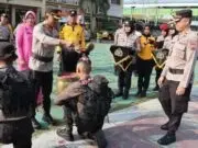 Puluhan Bintara Remaja Polres Purworejo kuti Tradisi Pembaretan 