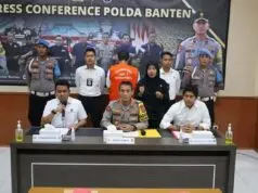 Polda Banten Gelar Press Conference Tindak Pidana Korupsi Pembangunan Jalan Akses Pelabuhan Warna Sari Tahap 2 Polda Banten Gelar Press Conference Tindak Pidana Korupsi Pembangunan Jalan Akses Pelabuhan Warna Sari Tahap 2
