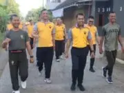 Jalin Sinergitas TNI-Polri Olahraga Bersama di Mapolres Purworejo