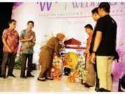 Tandai Dengan Pemukulan Gong, Bupati Buka Acara Wedding Expo Purworejo 2024