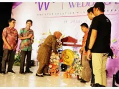 Tandai Dengan Pemukulan Gong, Bupati Buka Acara Wedding Expo Purworejo 2024