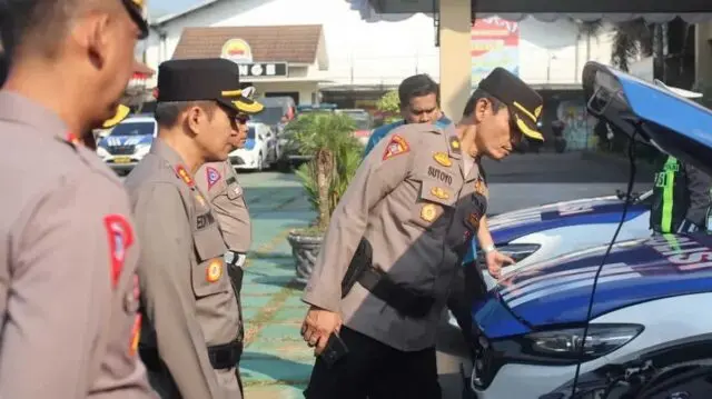 Kapolres Purworejo Lakukan Pengecekan Ratusan Kendaraan Dinas