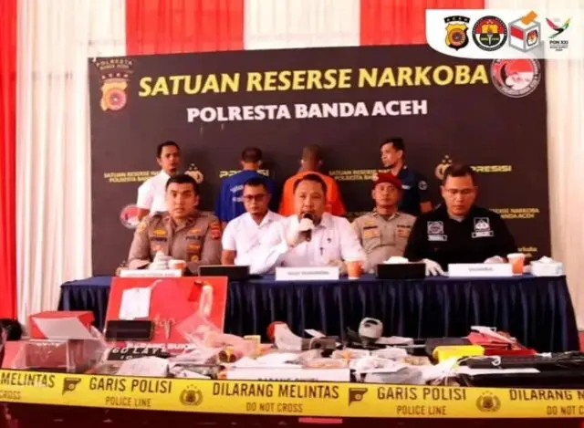 Polresta Banda Aceh Tangkap Pengguna Sabu di Depan Gedung Museum Aceh