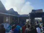 Korsleting Listrik, Gudang Penggilingan Padi Terbakar