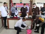 Barang Bukti Narkoba Jenis Shabu Seberat 443,9 Gram Dimusnahkan Polres Purworejo