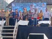 Tiga Paslon Cabup Cawabup Manggarai Hadiri Deklarasi Pilkada Damai