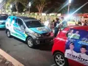 Secara Sukarela, Puluhan Mobil Relawan di Branding Gambar Paslon Cabub dan Cawabup Yophi Prabowo-Lukmn Hakim Secara Sukarela, Puluhan Mobil Relawan di Branding Gambar Paslon Cabub dan Cawabup Yophi Prabowo-Lukmn Hakim