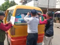 Bawaslu Tertibkan 119 Setiker Branding Angkutan