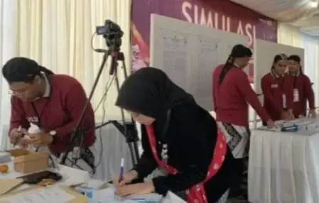 KPU Kabupaten Purworejo Simulasi Tungsura di TPS Desa Blimbing, Bruno KPU Kabupaten Purworejo Simulasi Tungsura di TPS Desa Blimbing, Bruno