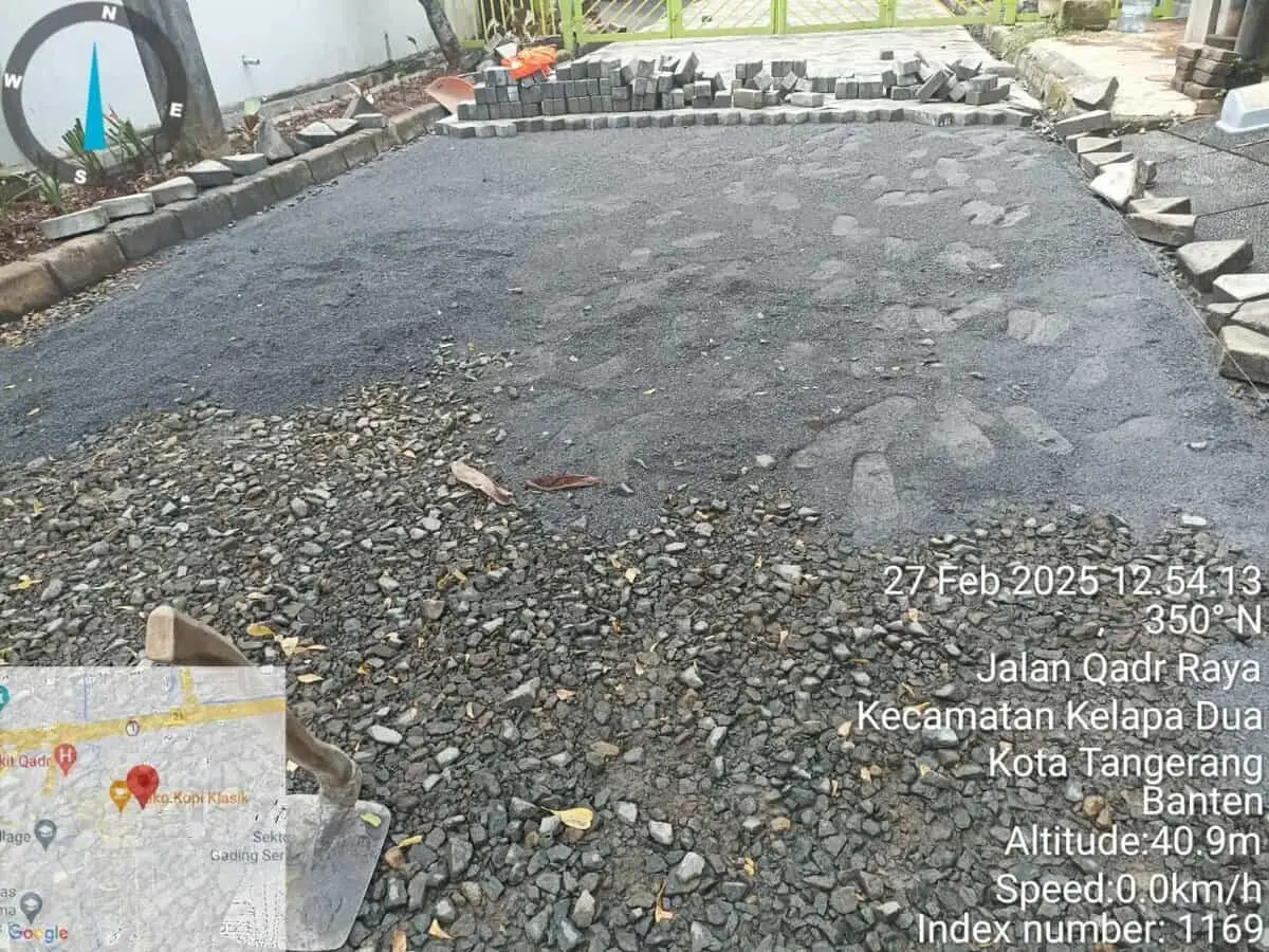 Terkait Berita Pekerjaan Paving Block, Kata Camat Kelapa Dua: Untuk Bahan Pengawasan
