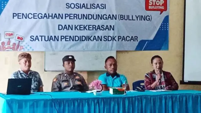 SDK Pacar Manggarai Barat NTT Gelar Sosialisasi Pencegahan Bullying Dan Kekerasan SDK Pacar Manggarai Barat NTT Gelar Sosialisasi Pencegahan Bullying Dan Kekerasan