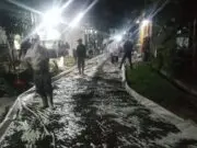 Diduga Tak Sesuai Spesifikasi, Proyek Betonisasi di Perum Nuansa Mekarsari Tuai Sorotan