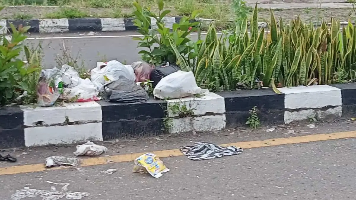 Sampah Plus Bau Menyengat Warnai Jalur Menuju Bandara Frans Sales Lega Ruteng, Bagian Dari Perubahan?