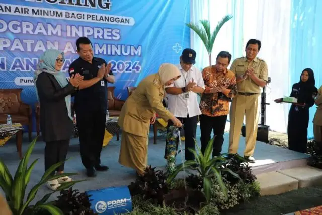 Launching Program Percepatan Penyediaan Air Minum di Purworejo,  5.596 Sambungan Rumah Gratis Terpasang